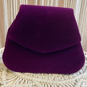 Nordstrom Vintage amethyst Purple Velvet Handbag